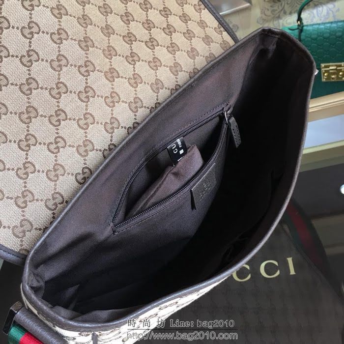 GUCCI 古馳男包 新款 233052 高級人造革郵差包 Gucci帆布男包 Gucci男士單肩斜挎包